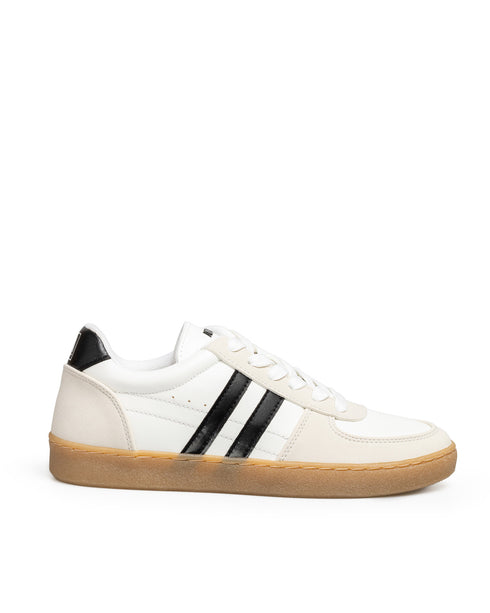 Tenis Blanco Básicos Dos Franjas 7752